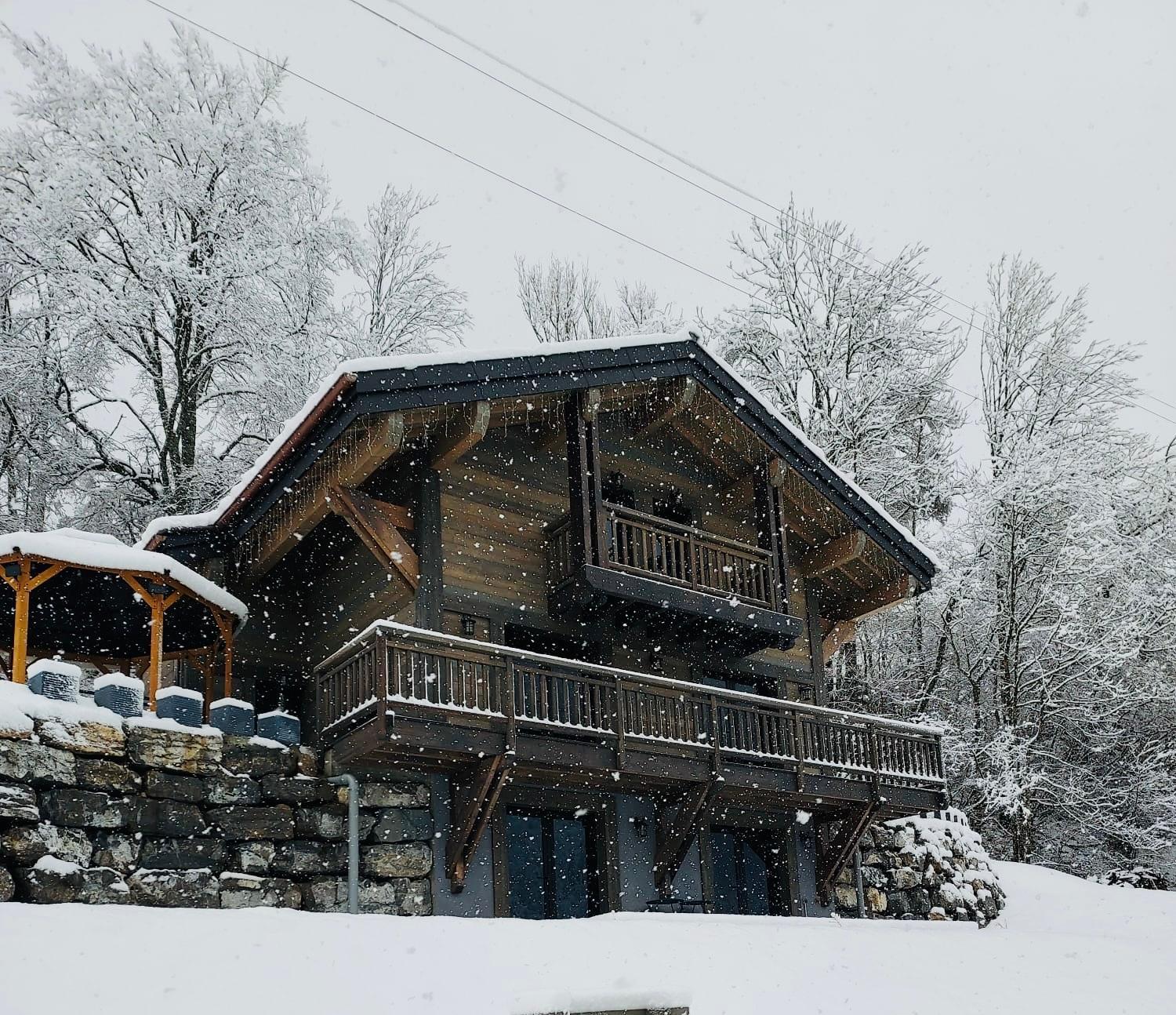 Chalet Du Bonheur Villa Bonnevaux  Eksteriør billede